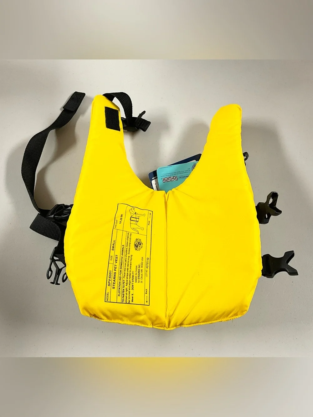 Dog Yellow Life Jacket Vest